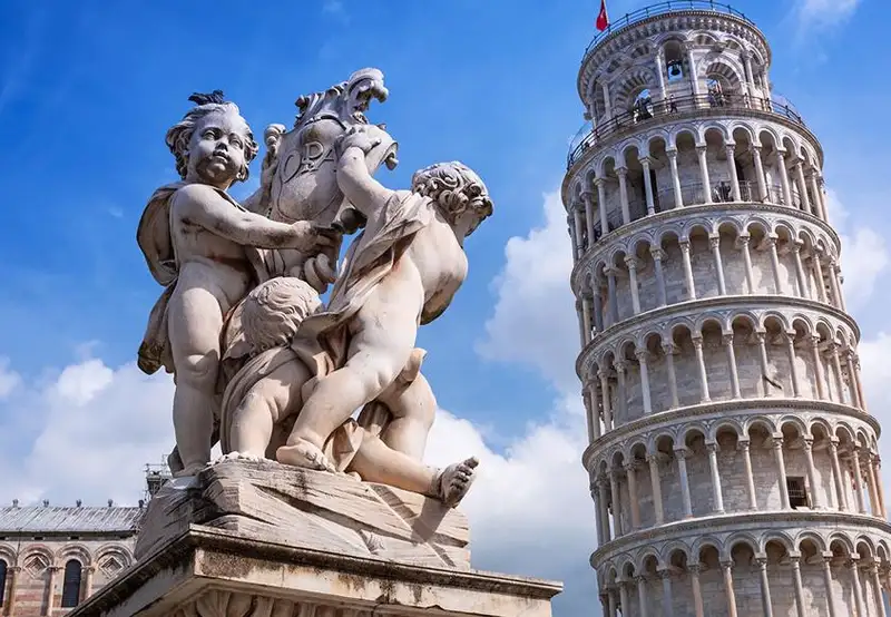 Leaning Tower of Pisa in Italy