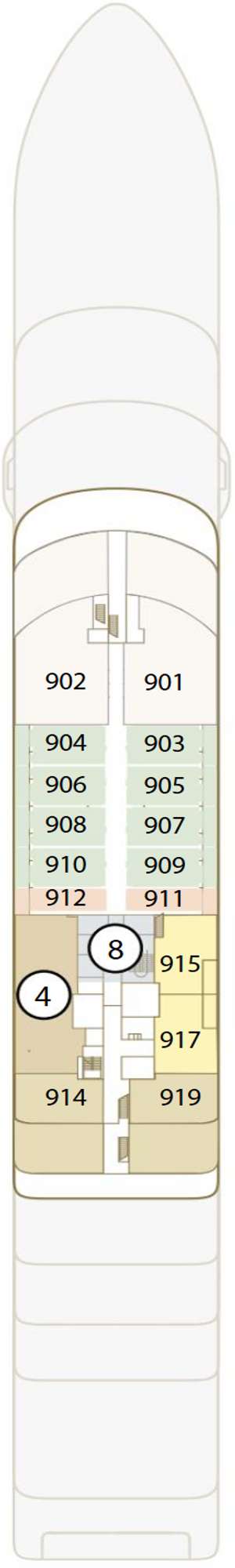 Deck plan for Scenic Ikon