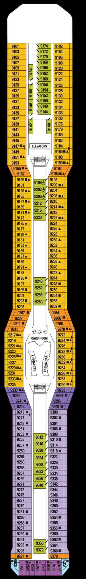 Deck plan for Celebrity Equinox