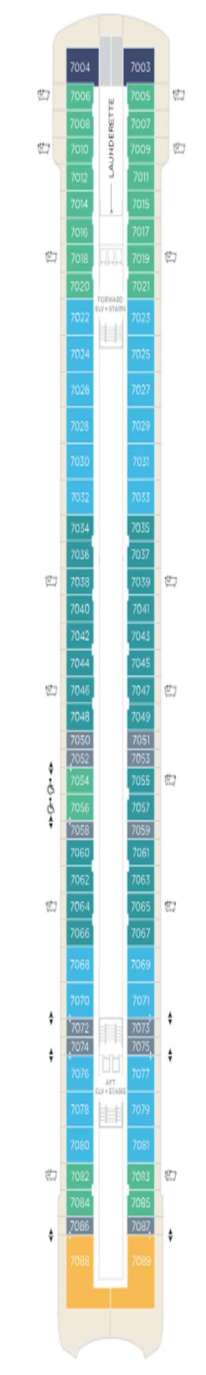 Deck plan for Crystal Grace