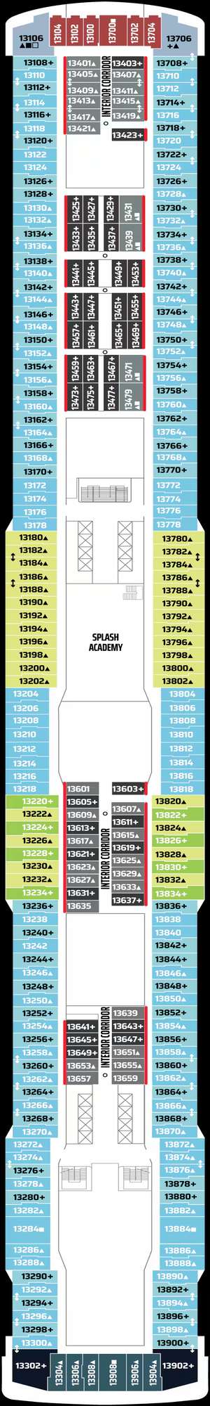 Deck plan for Norwegian Breakaway