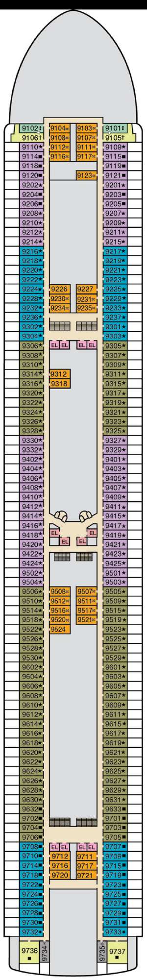 Deck plan for Carnival Encounter