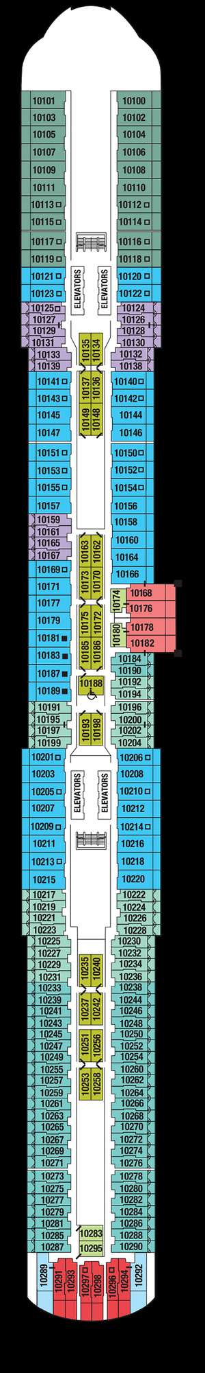 Deck plan for Celebrity Beyond