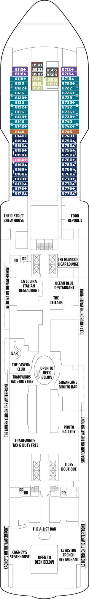 Deck plan for Norwegian Joy