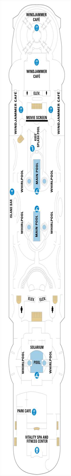 Deck plan for Enchantment of the Seas