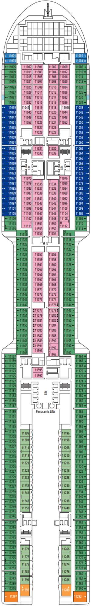 Deck plan for MSC World Atlantic