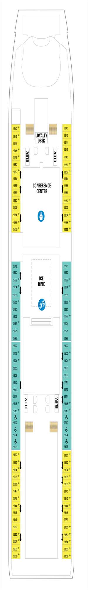 Deck plan for Navigator of the Seas