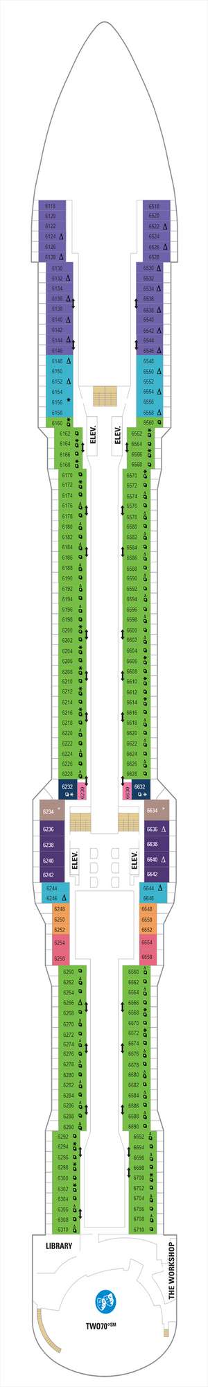 Deck plan for Quantum of the Seas