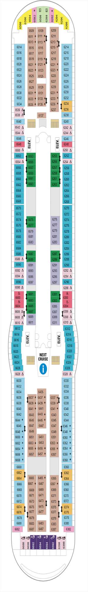 Deck plan for Adventure of the Seas