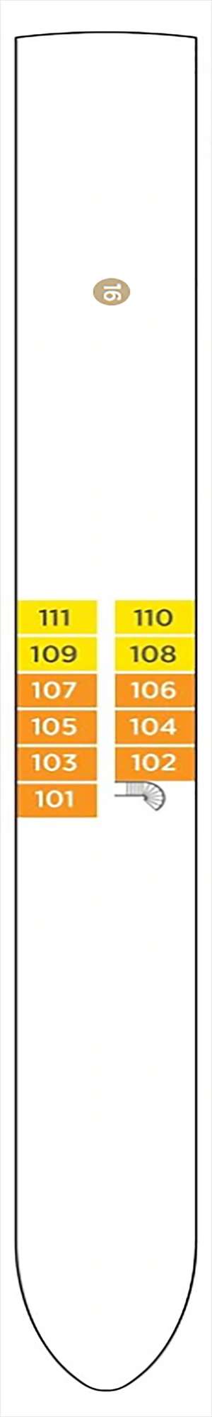Deck plan for AmaDolce