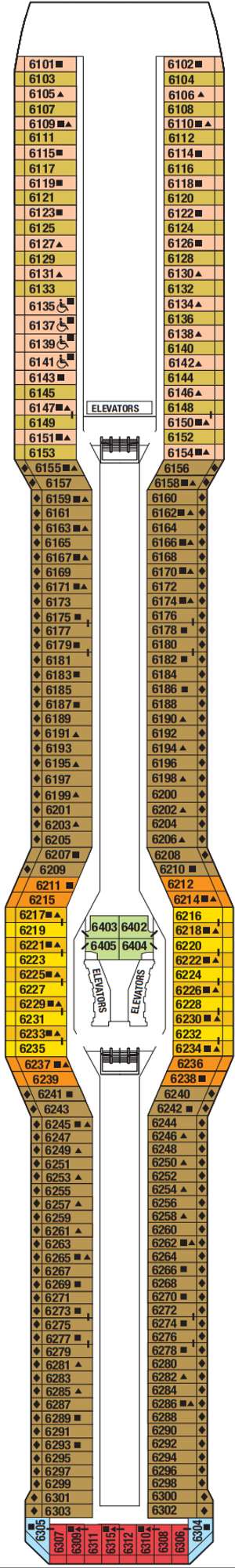 Deck plan for Celebrity Solstice