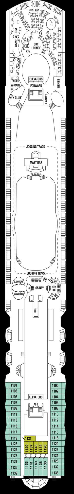 Deck plan for Celebrity Millennium