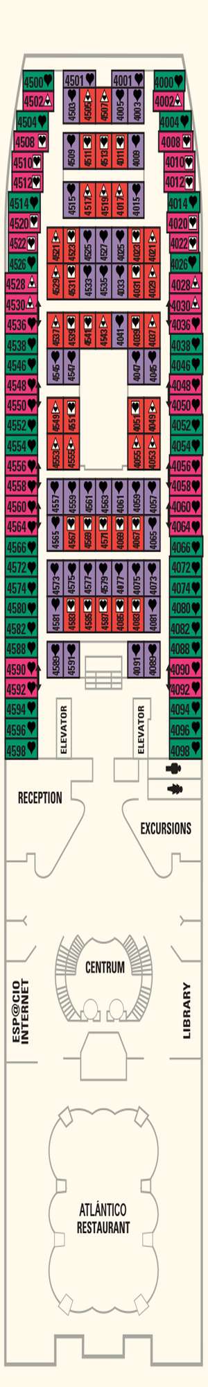 Deck plan for Sovereign