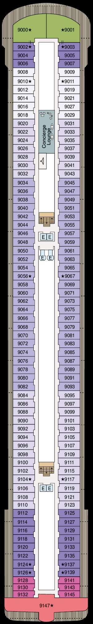 Deck plan for Vista