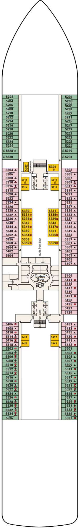 Deck plan for Sun Princess