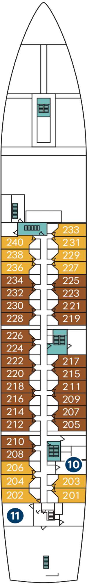Deck plan for Wind Star