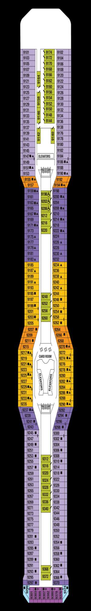 Deck plan for Celebrity Solstice