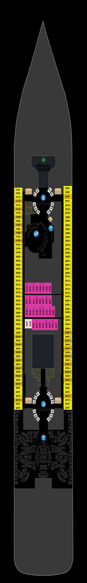 Deck plan for Legend of the Seas