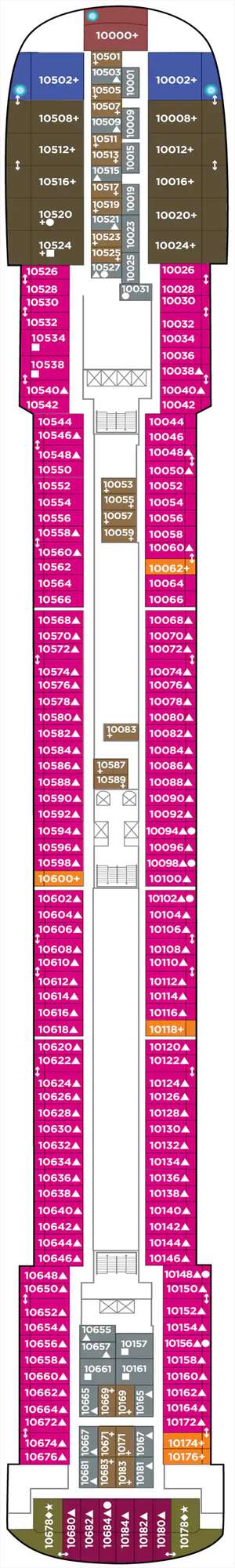 Deck plan for Pride of America