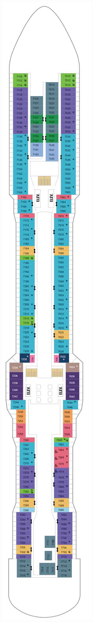 Deck plan for Anthem of the Seas