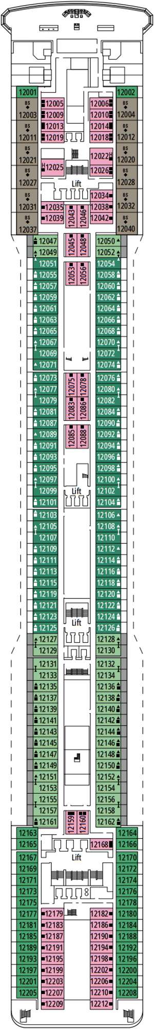 Deck plan for MSC Poesia