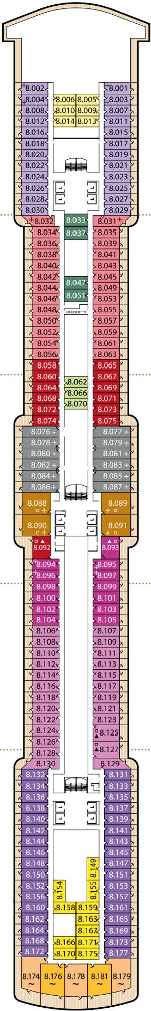 Deck plan for Queen Victoria