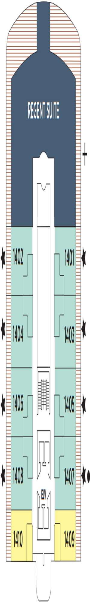 Deck plan for Regent Seven Seas Splendor