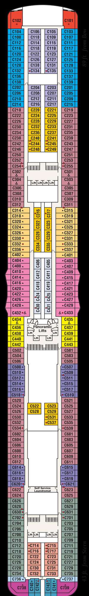 Deck plan for Discovery Princess