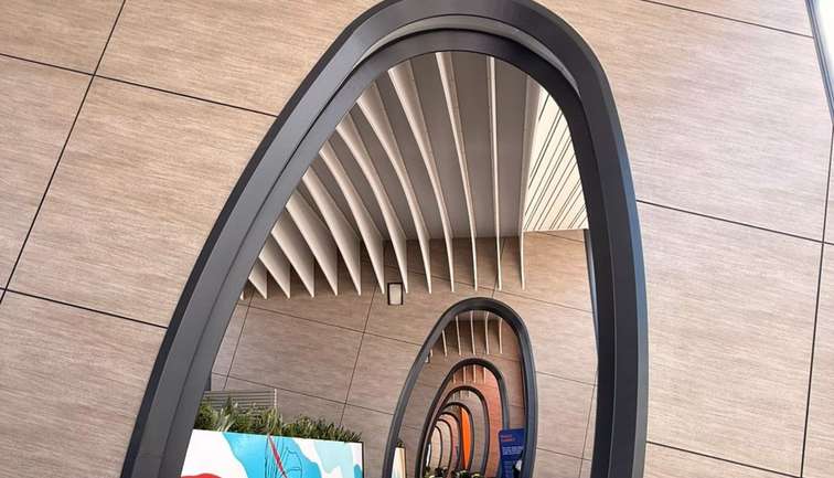 corridor on top deck