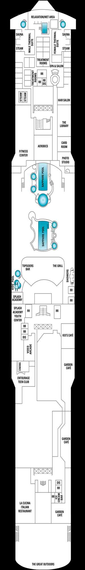 Deck plan for Norwegian Jewel