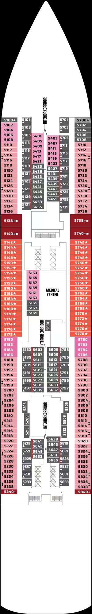 Deck plan for Norwegian Breakaway