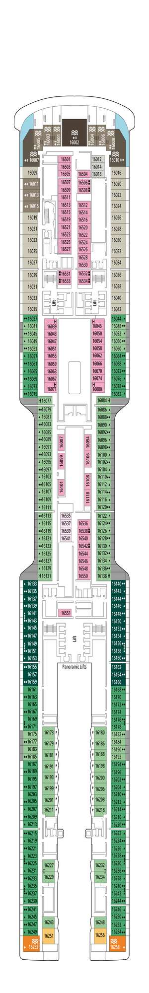 Deck plan for MSC World America