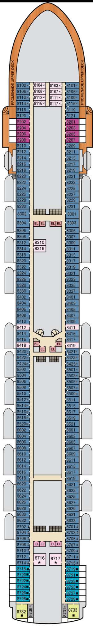 Deck plan for Carnival Encounter