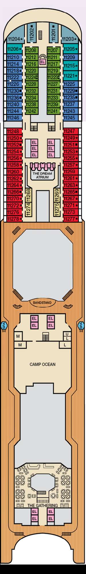 Deck plan for Carnival Dream