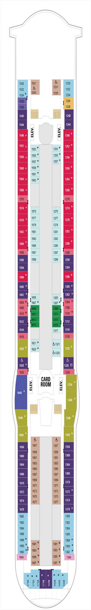 Deck plan for Liberty of the Seas