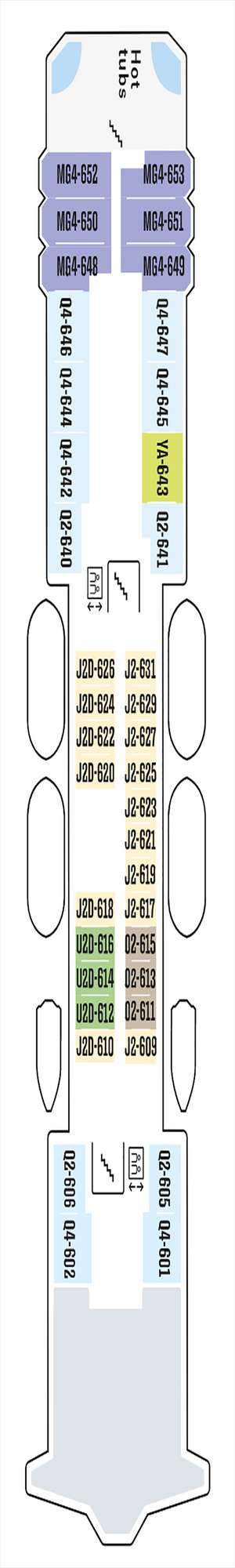 Deck plan for Ms Richard With