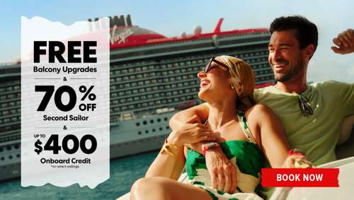 Virgin - Caribbean $400 OBC promotional banner