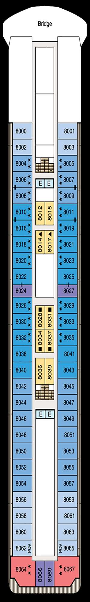 Deck plan for Oceania Insignia
