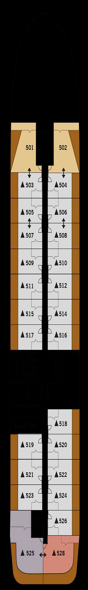 Deck plan for Silver Origin