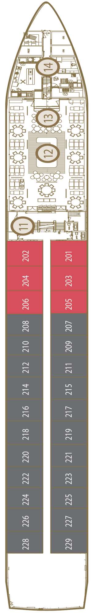 Deck plan for Scenic Gem