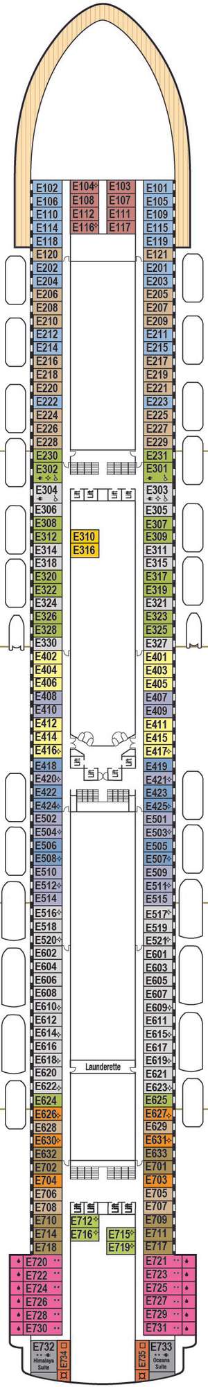 Deck plan for Ventura