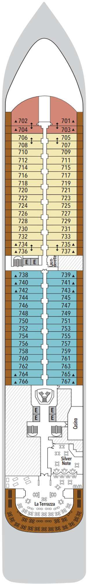 Deck plan for Silver Muse