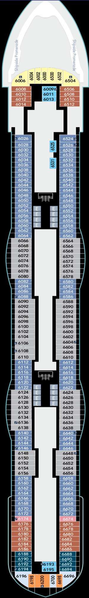 Deck plan for Disney Destiny
