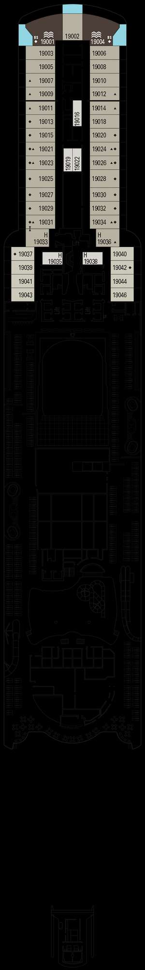 Deck plan for MSC Seascape