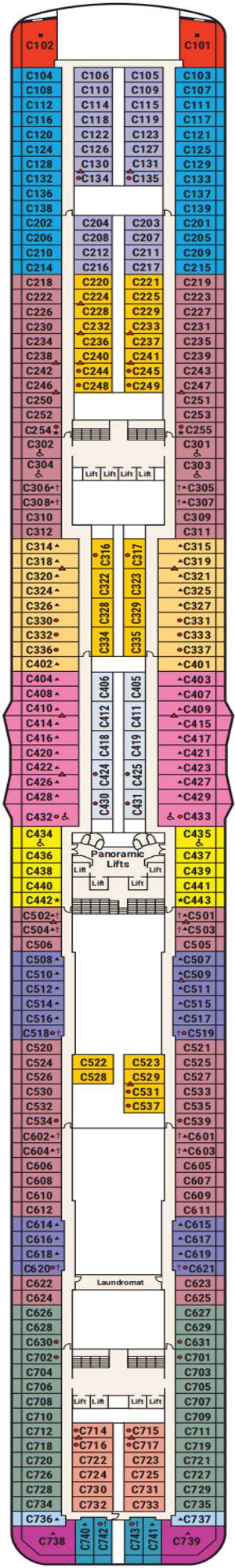 Deck plan for Regal Princess