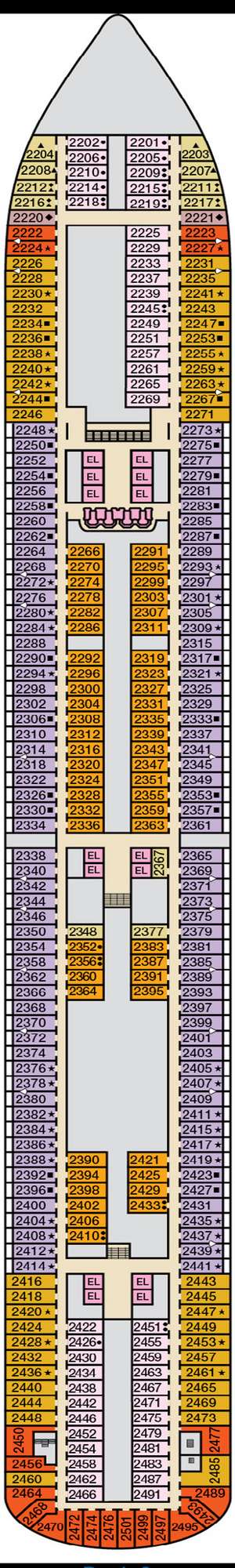 Deck plan for Carnival Magic