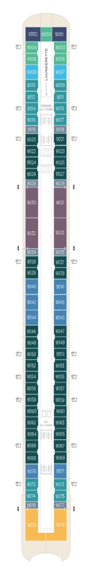 Deck plan for Crystal Grace