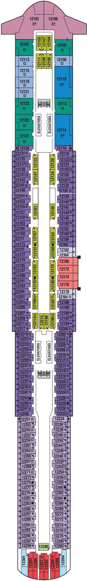 Deck plan for Celebrity Beyond