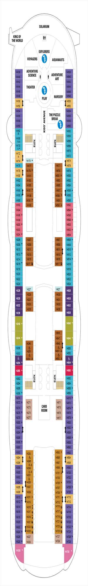 Deck plan for Harmony of the Seas