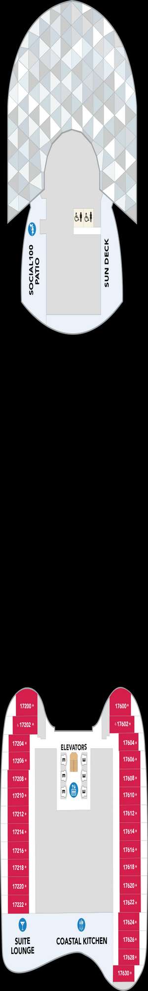Deck plan for Utopia of the Seas
